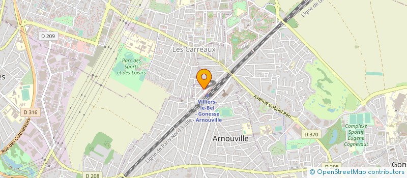 localisation de l'entreprise KAYA CHARPENTE à GONESSE