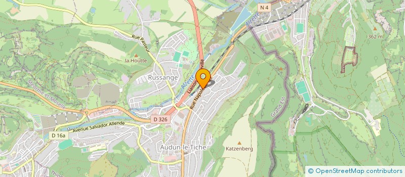 localisation de l'entreprise KAYA SAS  AUDUN-LE-TICHE