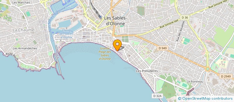 localisation de l'entreprise KAYAKS PADDLES CAVAN à LES SABLES D'OLONNE