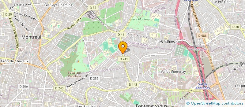 localisation de l'entreprise KAYES 102 à MONTREUIL