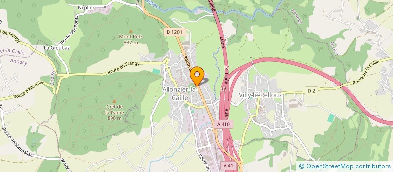 localisation de l'entreprise KAYLIN  ALLONZIER-LA-CAILLE