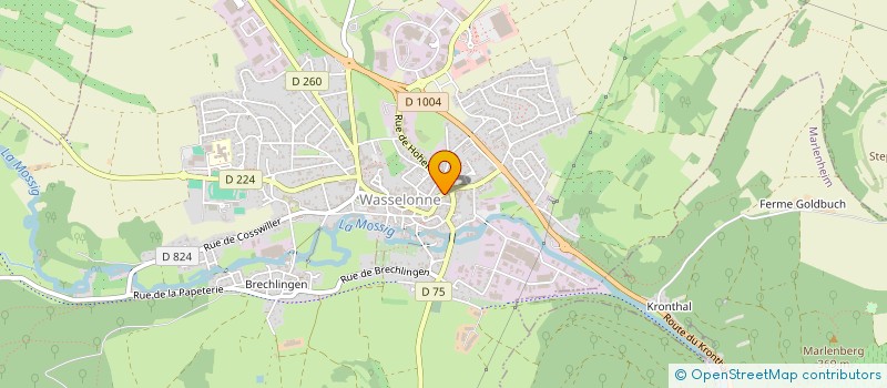 localisation de l'entreprise KAYSER COURTAGE  WASSELONNE