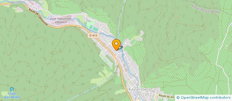 localisation de l'entreprise KAYSERSBERG AMMERSCHWIHR BASKET CENTRE ALSACE  KAYSERSBERG VIGNOBLE