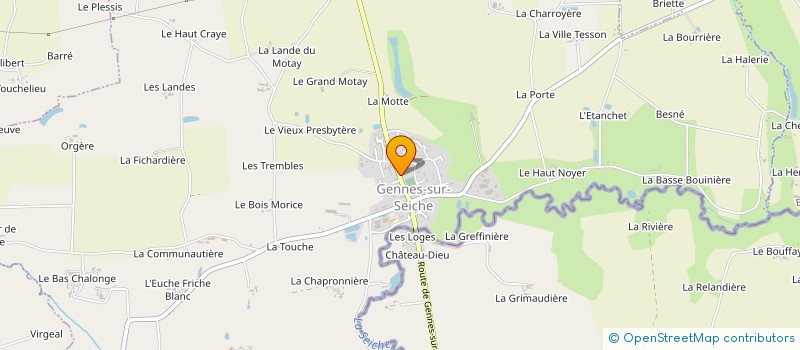 localisation de l'entreprise KAZ A FOLI D'ILE  GENNES-SUR-SEICHE