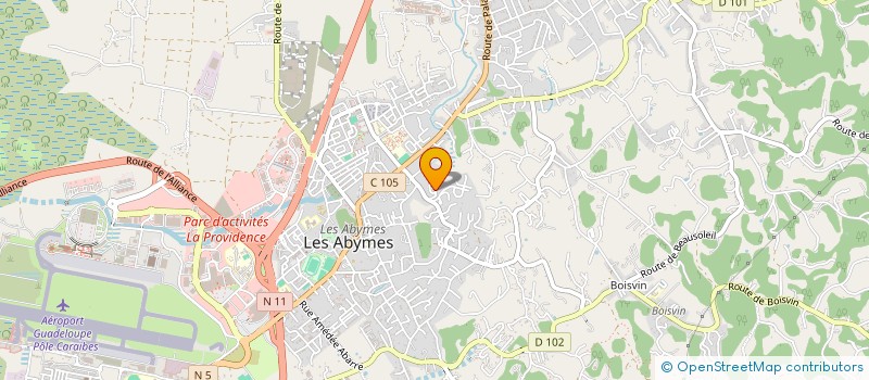 localisation de l'entreprise KAZ A ZOT à LES ABYMES