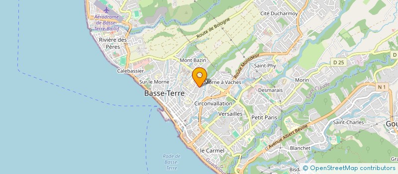 localisation de l'entreprise KAZ BASSE TERRE  BASSE-TERRE