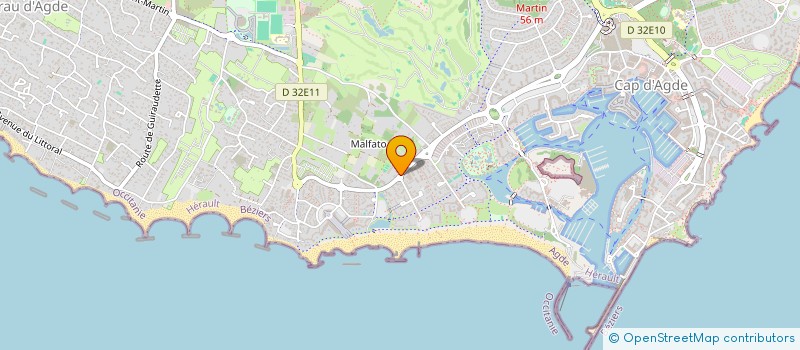 localisation de l'entreprise KAZ KREOL  AGDE