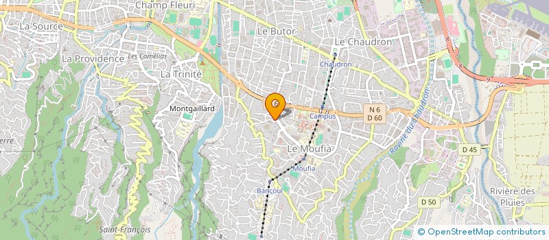 localisation de l'entreprise KAZ REUNION SERVICES à SAINT-DENIS