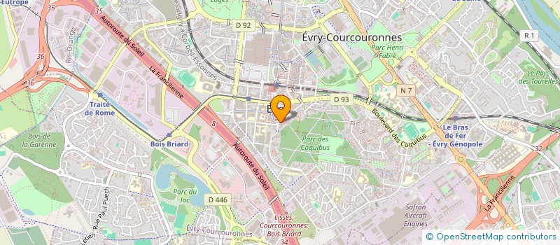 localisation de l'entreprise KAZA à EVRY-COURCOURONNES