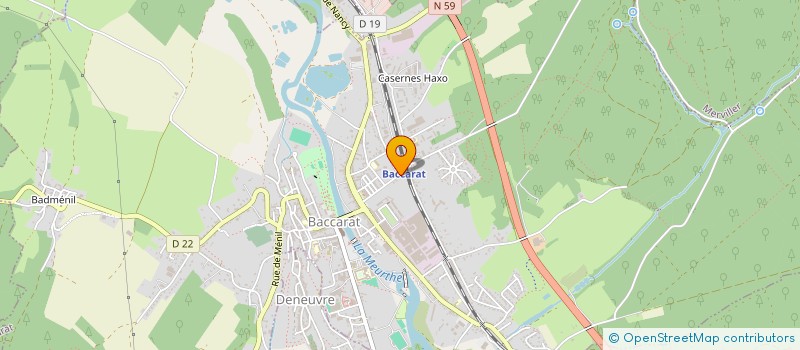 localisation de l'entreprise KAZA  BACCARAT