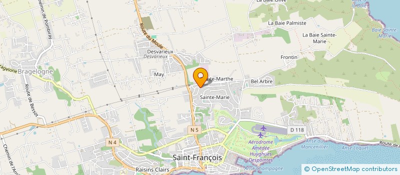 localisation de l'entreprise KAZA L ID  SAINT-FRANCOIS