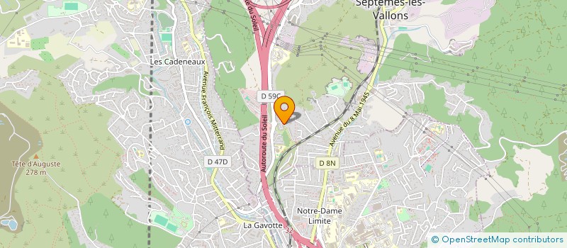 localisation de l'entreprise KAZA MENUISERIE à SEPTEMES-LES-VALLONS