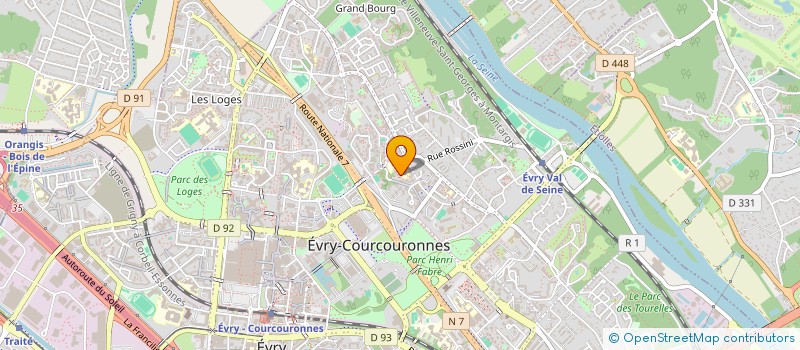 localisation de l'entreprise KAZA'S à EVRY-COURCOURONNES