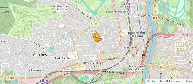 localisation de l'entreprise KAZADEN à SAINT-CLOUD