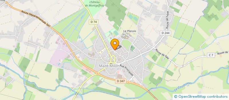 localisation de l'entreprise KAZALIS à MAZE-MILON
