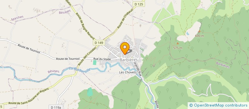 localisation de l'entreprise KAZAM  BARBIERES