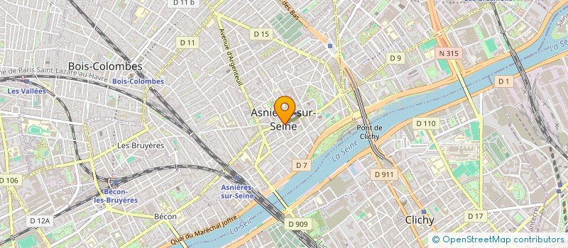 localisation de l'entreprise KAZAMA à ASNIERES-SUR-SEINE