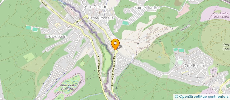 localisation de l'entreprise KAZANC  PETITE-ROSSELLE