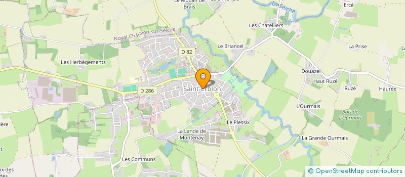 localisation de l'entreprise KAZE (CLUB AIKIDO SAINT-ERBLON)  SAINT-ERBLON