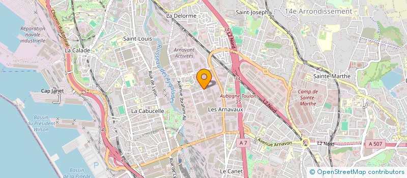 localisation de l'entreprise KAZE TRANSPORTS  MARSEILLE