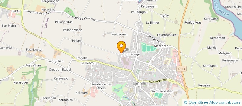 localisation de l'entreprise KAZH MELEN  LANNILIS