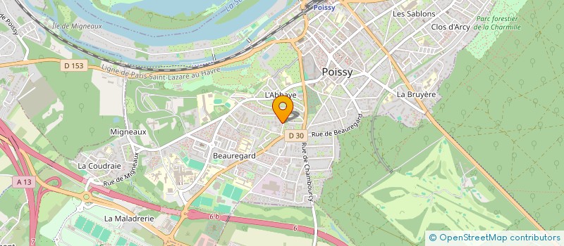 localisation de l'entreprise KAZI SOFT  POISSY