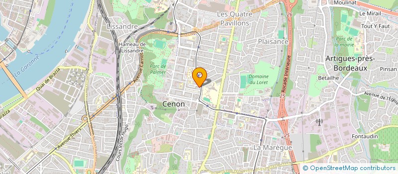 localisation de l'entreprise KAZI TRAVELS  CENON