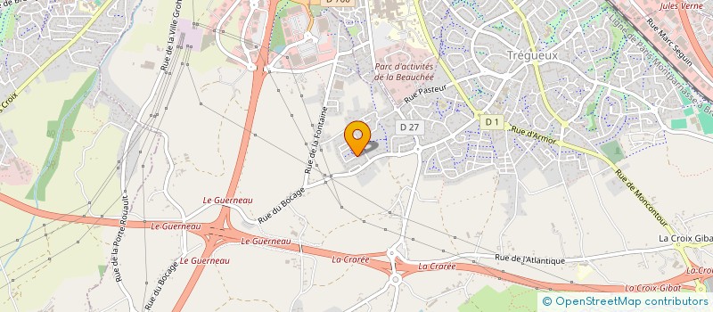 localisation de l'entreprise KAZOKUB  TREGUEUX