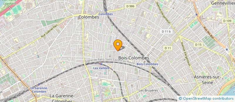 localisation de l'entreprise KB 2 à BOIS-COLOMBES