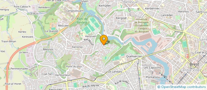 localisation de l'entreprise KB  BREST