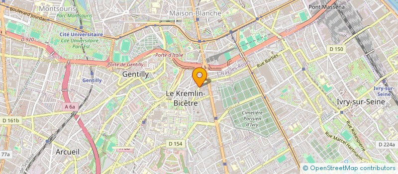 localisation de l'entreprise KB AUTOMOBILE  LE KREMLIN-BICETRE