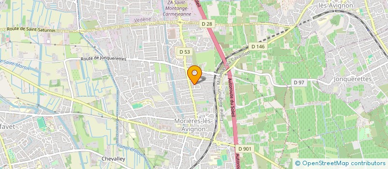 localisation de l'entreprise KB CONSTRUCTION  MORIERES-LES-AVIGNON
