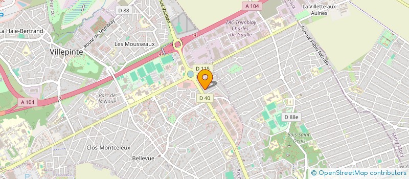 localisation de l'entreprise KB CONSULTING  VILLEPINTE