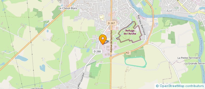 localisation de l'entreprise KB DECO à CHATEAU-GONTIER-SUR-MAYENNE