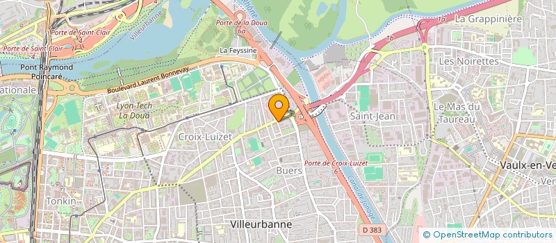 localisation de l'entreprise KB DELIVERY  VILLEURBANNE