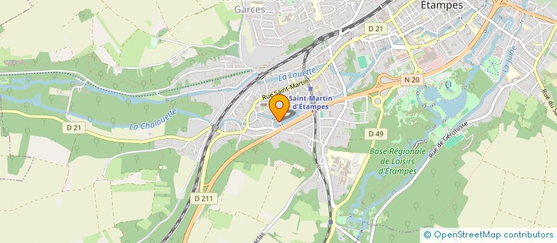 localisation de l'entreprise KB ELECTRICITE à ETAMPES