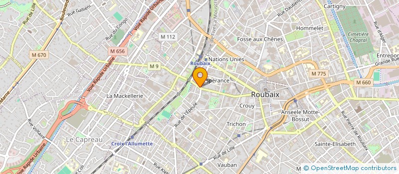 localisation de l'entreprise KB HOLDING  ROUBAIX