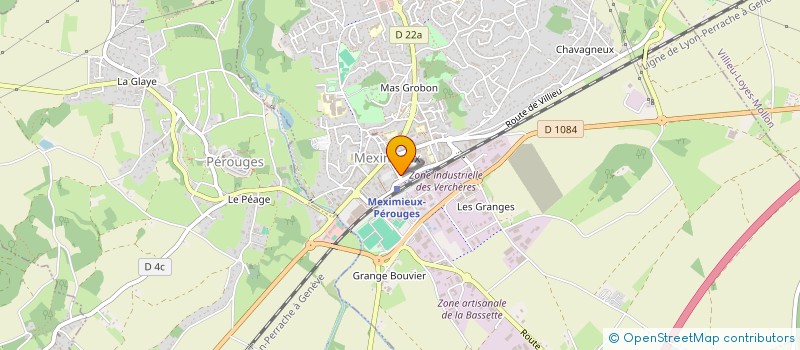 localisation de l'entreprise KB IMMO à MEXIMIEUX