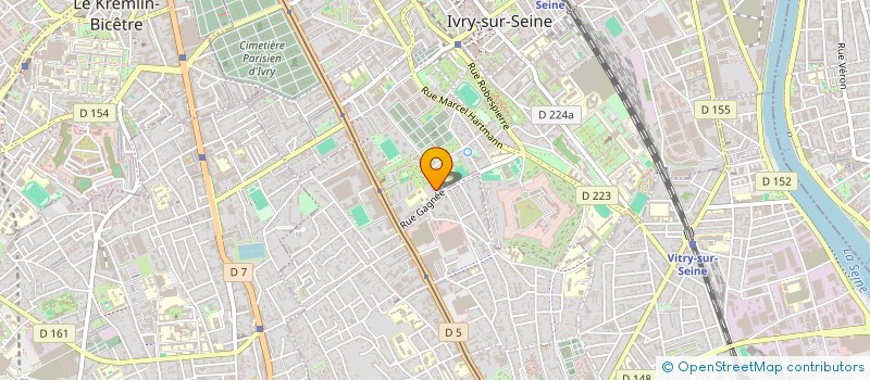 localisation de l'entreprise KB IMMO  IVRY-SUR-SEINE