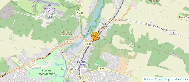 localisation de l'entreprise KB IMMO  BAULNE