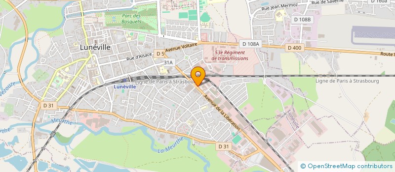 localisation de l'entreprise KB LOC à LUNEVILLE