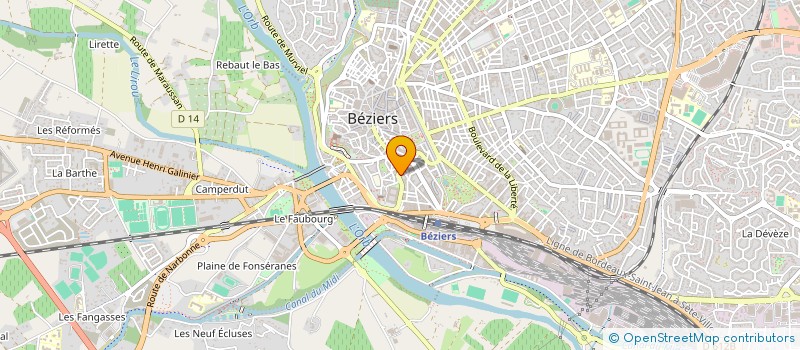 localisation de l'entreprise KB MACONNERIE 34  BEZIERS