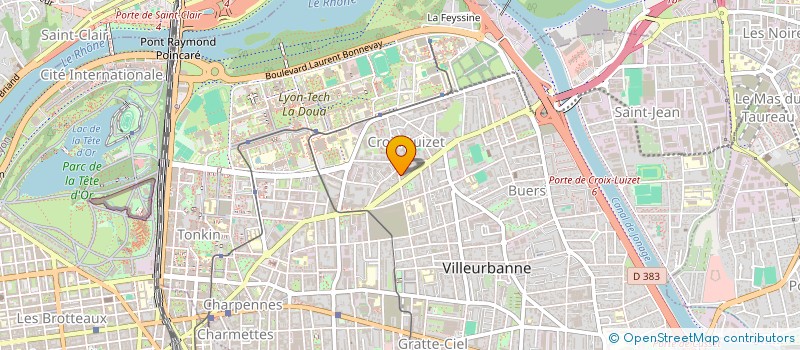 localisation de l'entreprise KB ONE  VILLEURBANNE