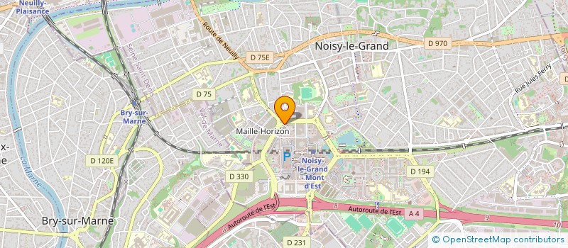localisation de l'entreprise KB PARTNERS 94 à NOISY-LE-GRAND