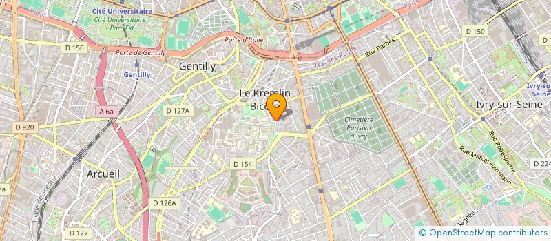 localisation de l'entreprise KB PIZZA  LE KREMLIN-BICETRE