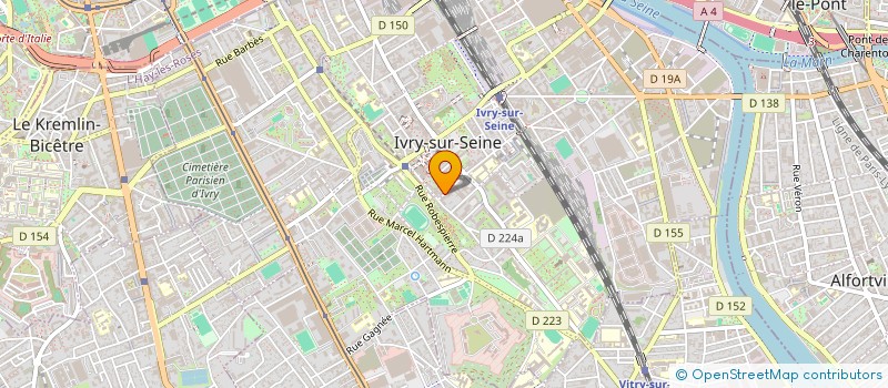 localisation de l'entreprise KB - STATIONNEMENT à IVRY-SUR-SEINE