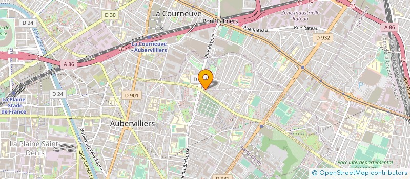 localisation de l'entreprise KB SUN à AUBERVILLIERS