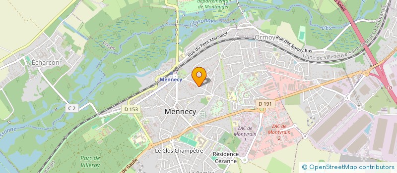 localisation de l'entreprise KB TRAINING à MENNECY
