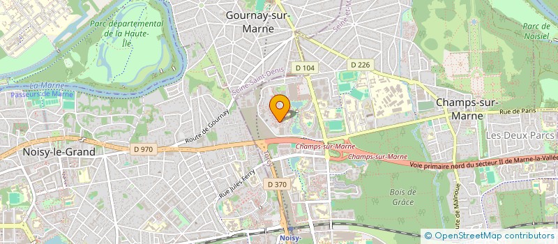 localisation de l'entreprise KB TRANSPORT  CHAMPS-SUR-MARNE