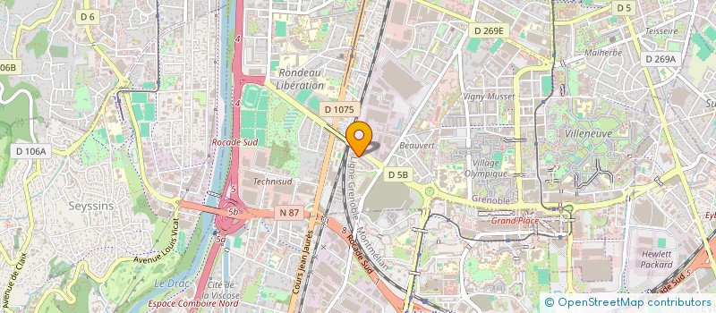 localisation de l'entreprise KB TRANSPORTS à GRENOBLE